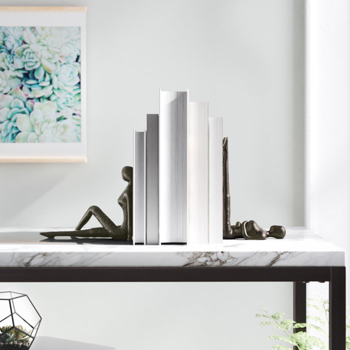 Wrought Studio Sandee Nonskid Bookends & Reviews Wayfair